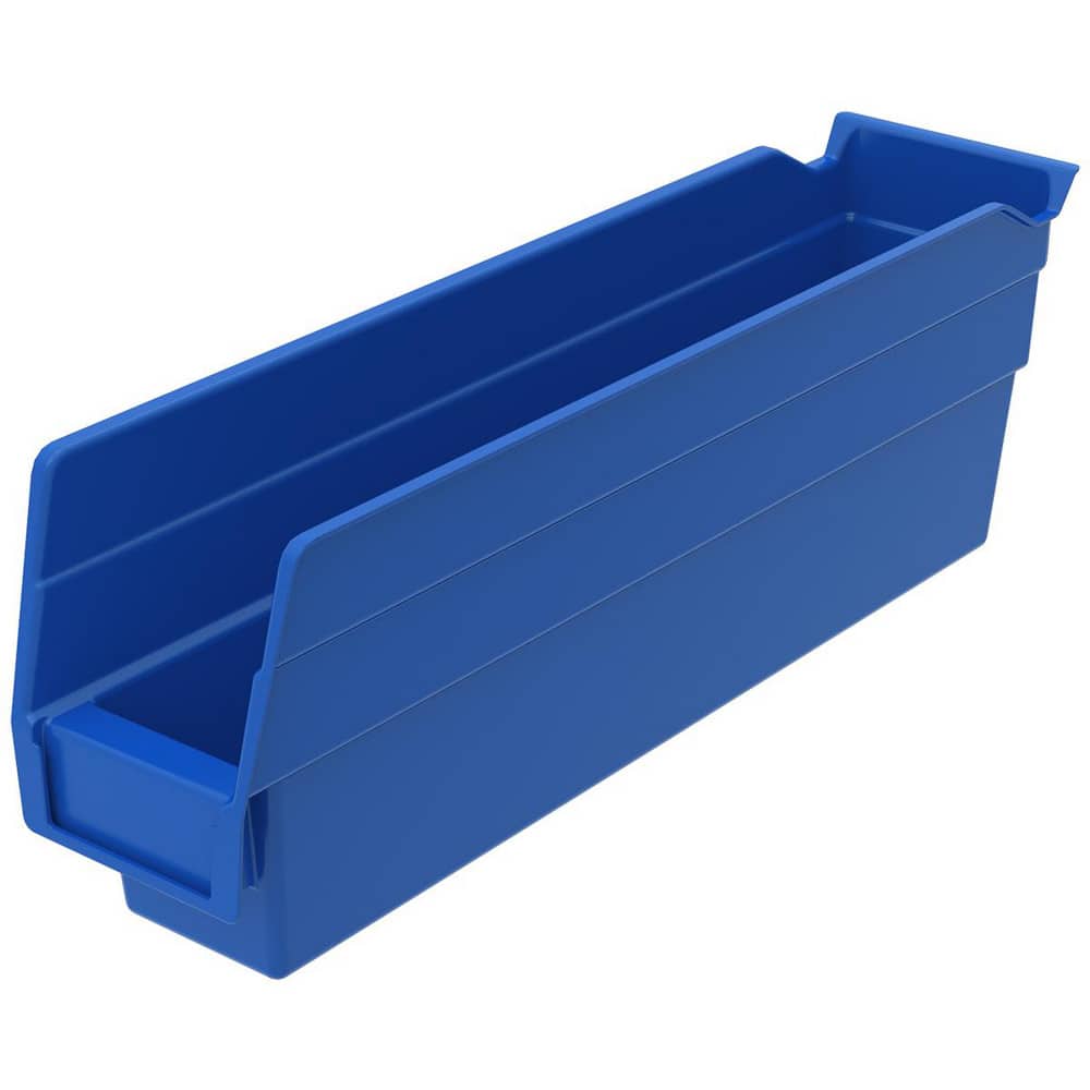 AKRO-MILS 30110 BLUE Plastic Hopper Shelf Bin: Blue 