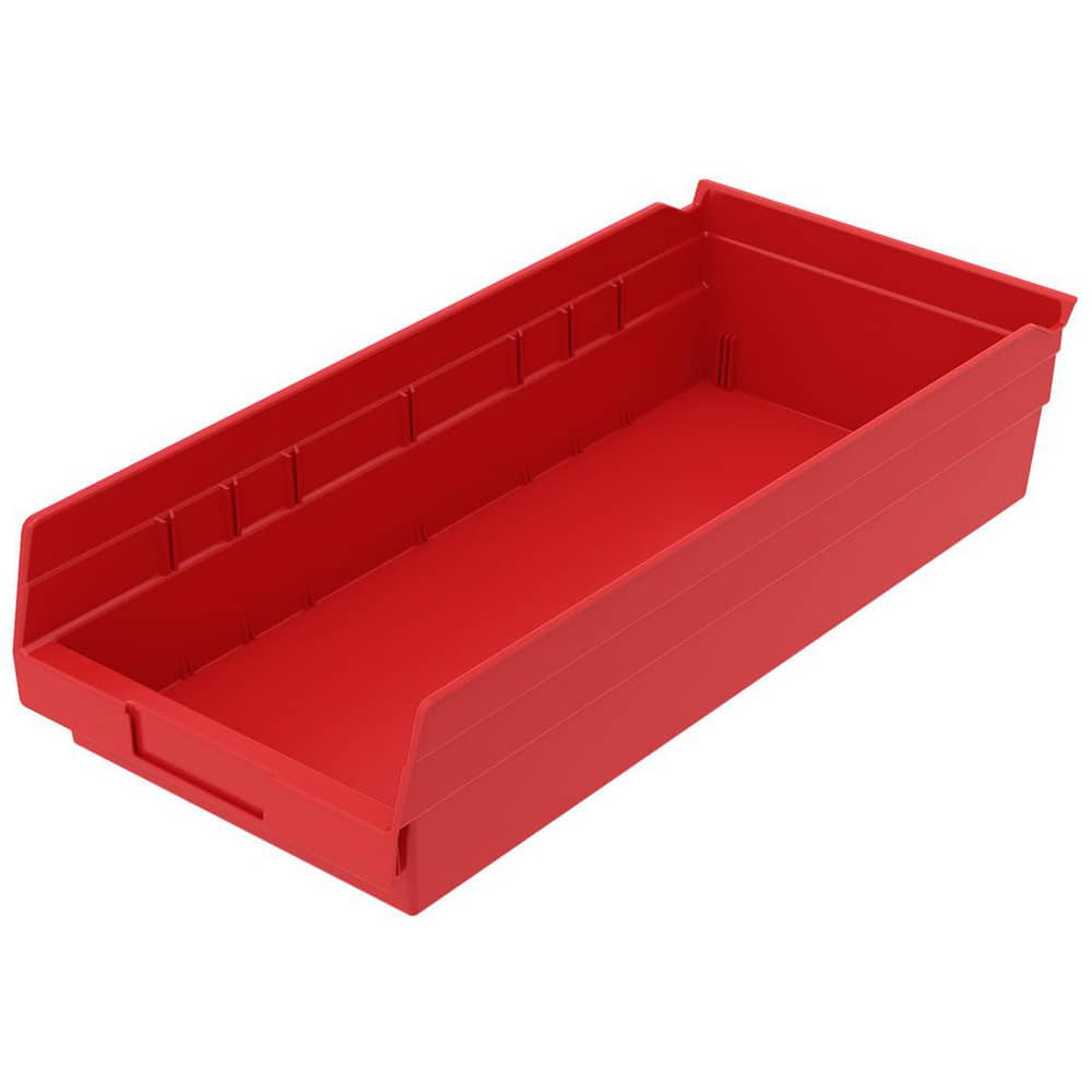 AKRO-MILS 30158 RED Plastic Hopper Shelf Bin: Red 
