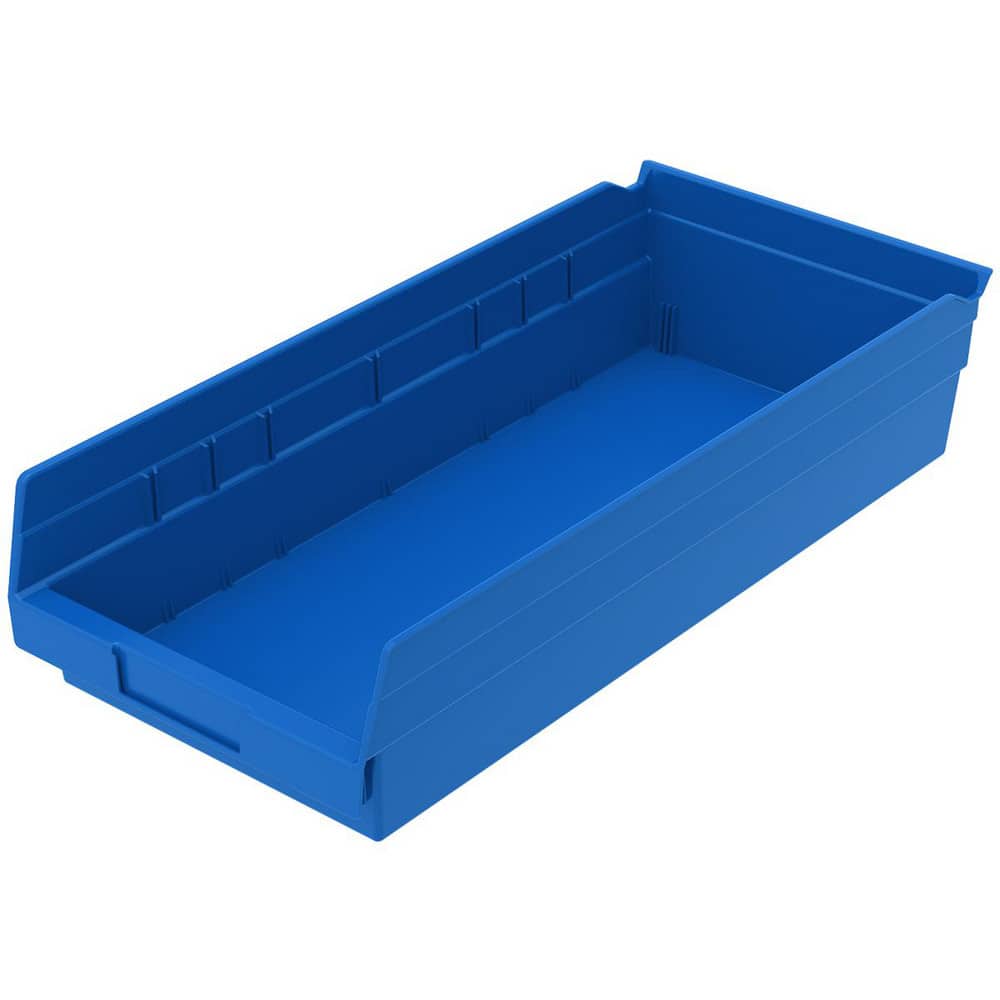 AKRO-MILS 30158 BLUE Plastic Hopper Shelf Bin: Blue 
