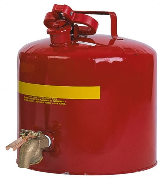 Eagle 1417 Safety Can: 5 gal, Brass 