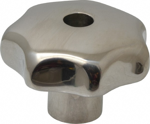 KIPP K0150.250CO2 Lobed Knob: 1.96" Head Dia, 7 Points, Stainless Steel 