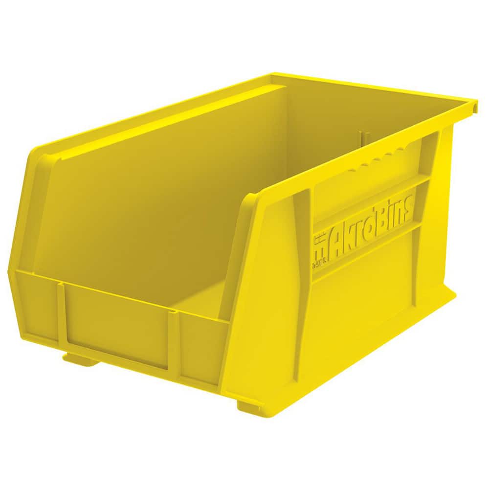 AKRO-MILS 30240 YELLOW Plastic Hopper Stacking Bin: Yellow 