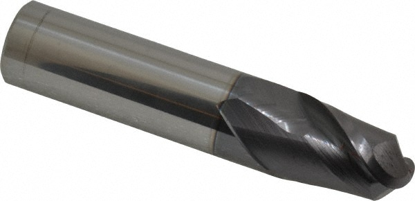 Accupro 12184201 Ball End Mill: 0.625" Dia, 0.875" LOC, 2 Flute, Solid Carbide Image