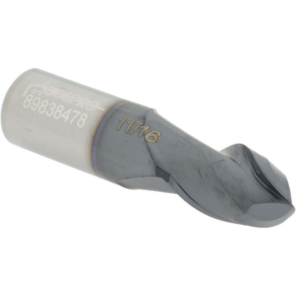 Accupro 12184204 Ball End Mill: 0.6875" Dia, 1" LOC, 2 Flute, Solid Carbide Image