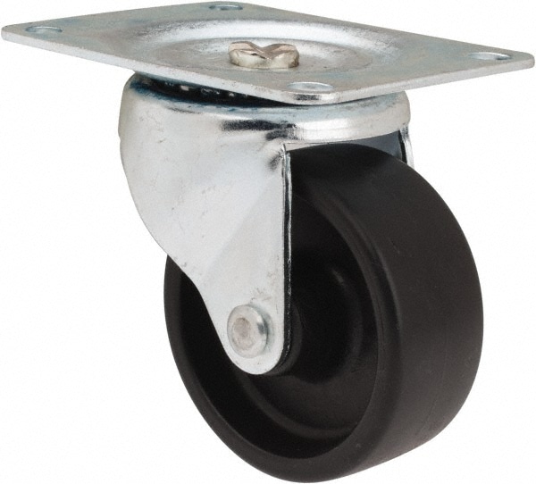 Swivel Top Plate Caster: Polypropylene, 3