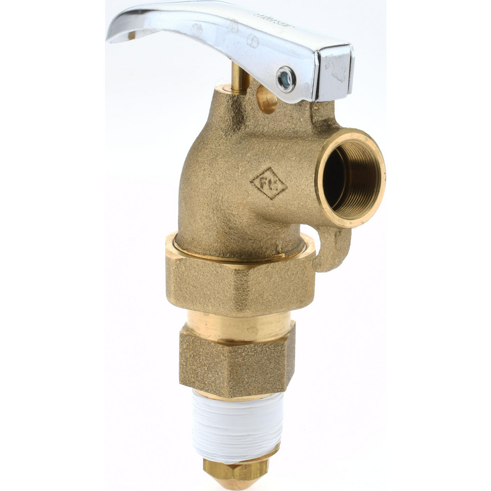 3/4" NPT Brass Adjustable Drum Faucet - FM Approved, Internal Arrester, Self Closing