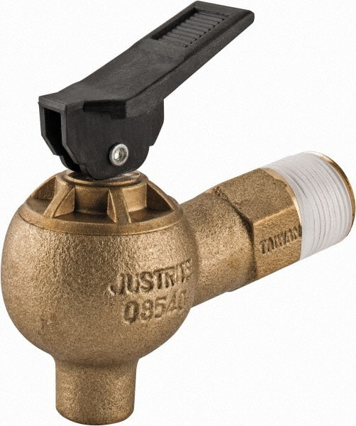 Justrite. 8540 3/4" NPT Brass Drum Faucet 