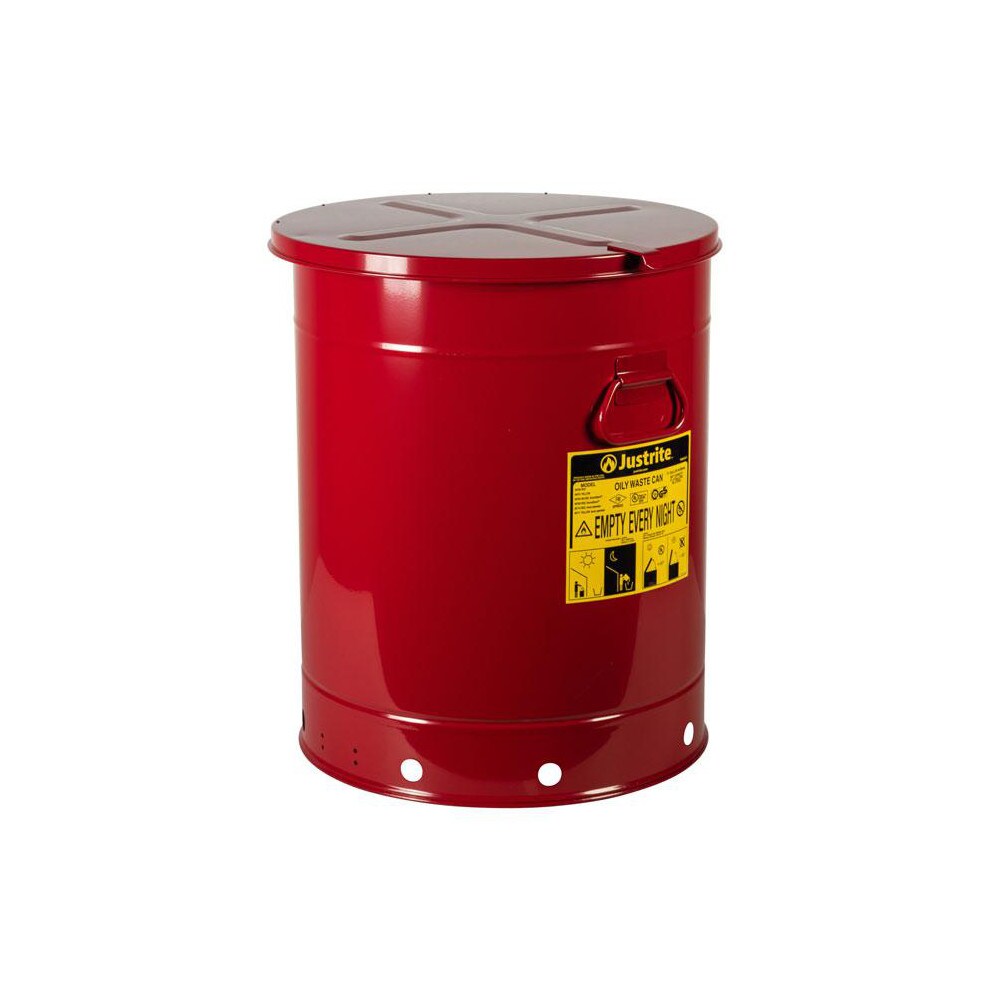 21 Gallon Capacity, Galvanized Steel Disposal Can