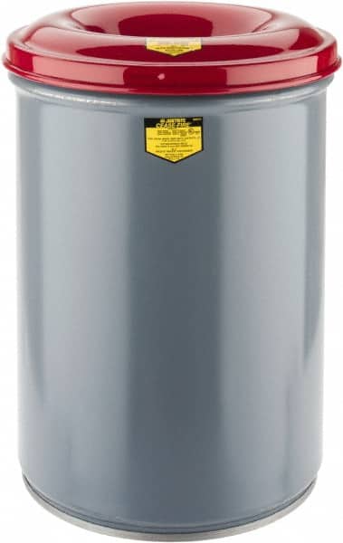 Justrite. 26412 12 Gallon Complete Unit Fire Resistant Steel Drum and Head 