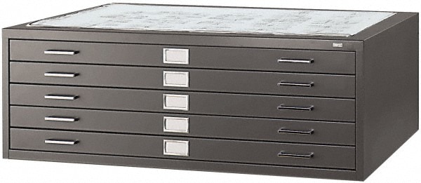 Safco 53 3 8 Inch Wide X 41 3 8 Inch Deep X 16 1 2 Inch High 5 Drawer Stackable File Cabinet 89857585 Msc Industrial Supply