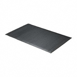 Wearwell 444.58X3X5BK Anti-Fatigue Mat: 60" Length, 36" Wide, 5/8" Thick, Vinyl, Rounded Edge, Light-Duty Image