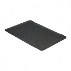 Wearwell 447.916X2X3BK Anti-Fatigue Mat: 36" Length, 24" Wide, 9/16" Thick, Natural Rubber, Beveled Edge, Heavy-Duty 