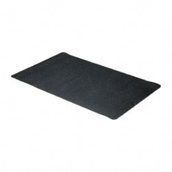 Wearwell 447.916X3X5BK Anti-Fatigue Mat: 60" Length, 36" Wide, 9/16" Thick, Natural Rubber, Beveled Edge, Heavy-Duty 