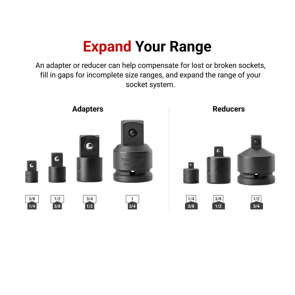 Tekton - Socket Adapter & Universal Sets: Type: Socket Adapter Set ...