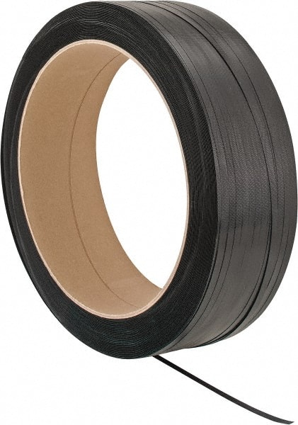 Polypropylene Strapping: 1/2" Wide, 9,000' Long, 0.018" Thick, Coil Case