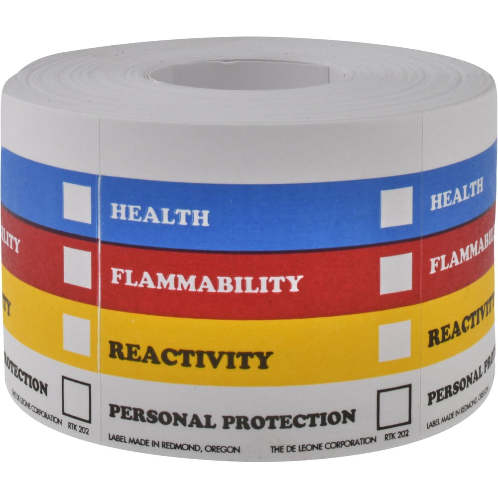 Health, Flammability, Reactivity, Personal Protection Shipping Label