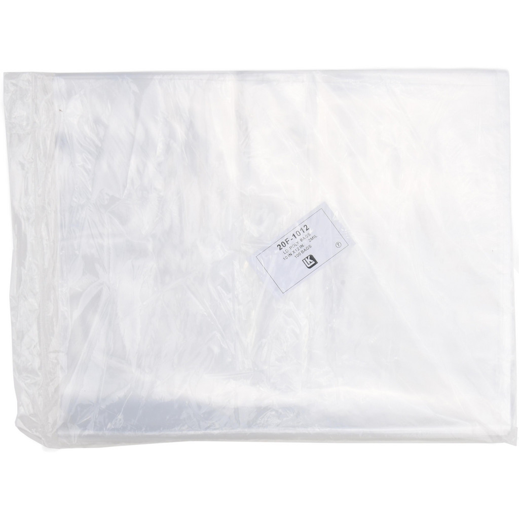 Value Collection | LK Plastic Bags: Polybags Type: Bag; Width (Inch): 10; Height (Inch): 12 - Open Top Closure | Part #10122OT