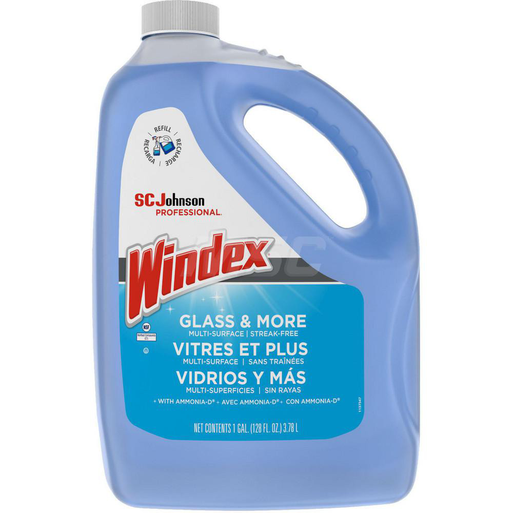 Windex Glass & More Multi-Surface, Streak-Free Cleaner Gallon Refill - Use on Chrome, Hard Surfaces, Plexiglass, Stainless Steel
