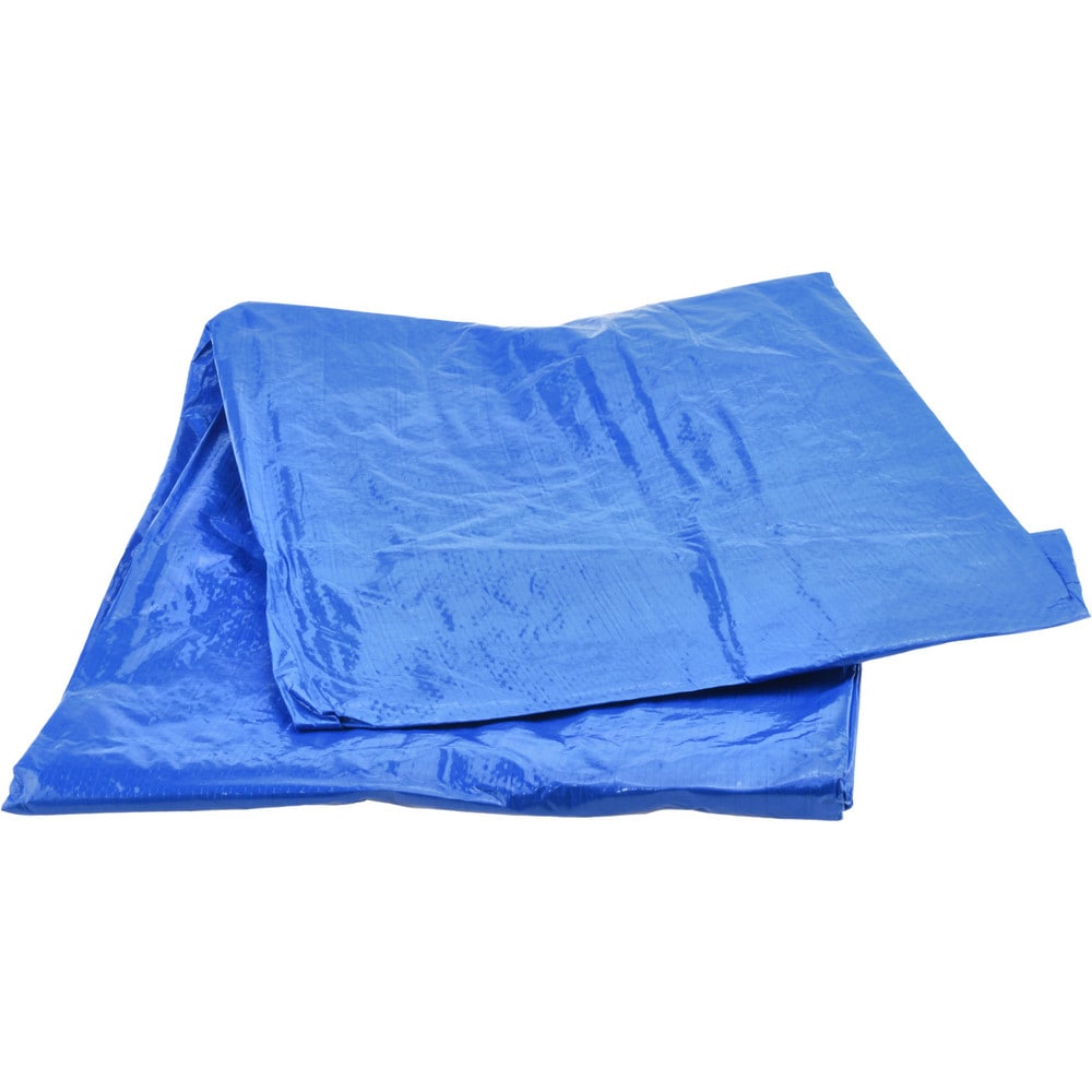 Tarp/Dust Cover: Blue, Rectangle, Polyethylene, 12' Long x 10' Wide