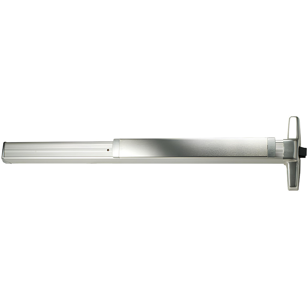 Von Duprin Door Push Bars: Material: Metal; Locking Type: Exit Device Only; Finish/Coating: Anodized, Aluminum, Dark Bronze; Maximum Door Width: 4 ft