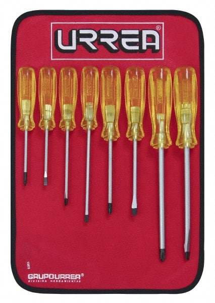 Screwdriver Set: 8 Pc, Cabinet, Phillips & Slotted