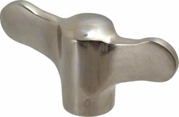 5/16-18 Hole Thread, 75mm Head Length, Stainless Steel, Tapped Bar / Wing Knob