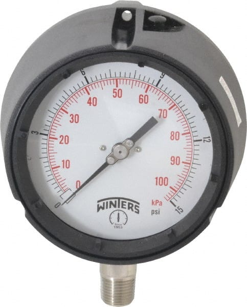 Worksmart Analog Pressure Gauge 1-1/2" Dial 1/8" NPT Lot of 2 #WS-PE-GAGE-76 
