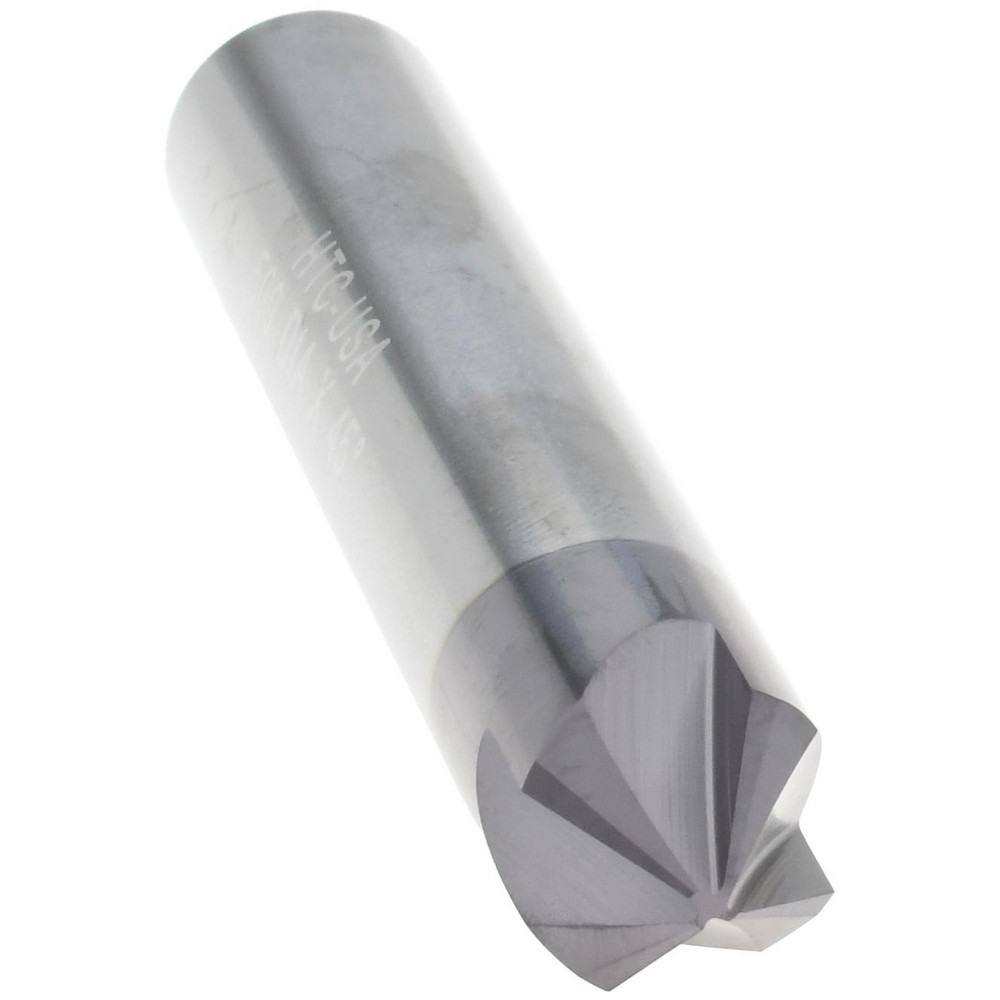 Harvey Tool Chamfer Mill 1/2" Dia, 1/2" Shank Dia, 90 & 90 deg, 4