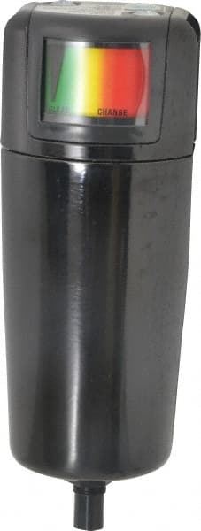 Oil & Water Filter/Separator: NPT End Connections, 25 CFM, Auto Drain, Use on Dust, Oil, Particulate & Water