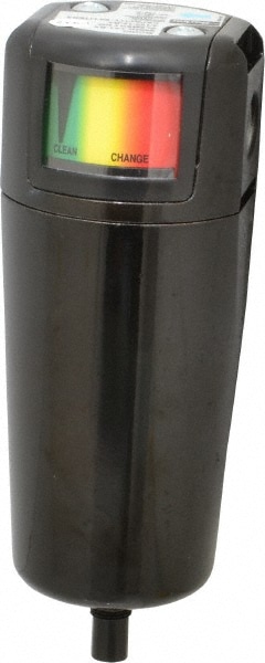 Oil & Water Filter/Separator: NPT End Connections, 25 CFM, Auto Drain, Use on Dust, Oil, Particulate & Water