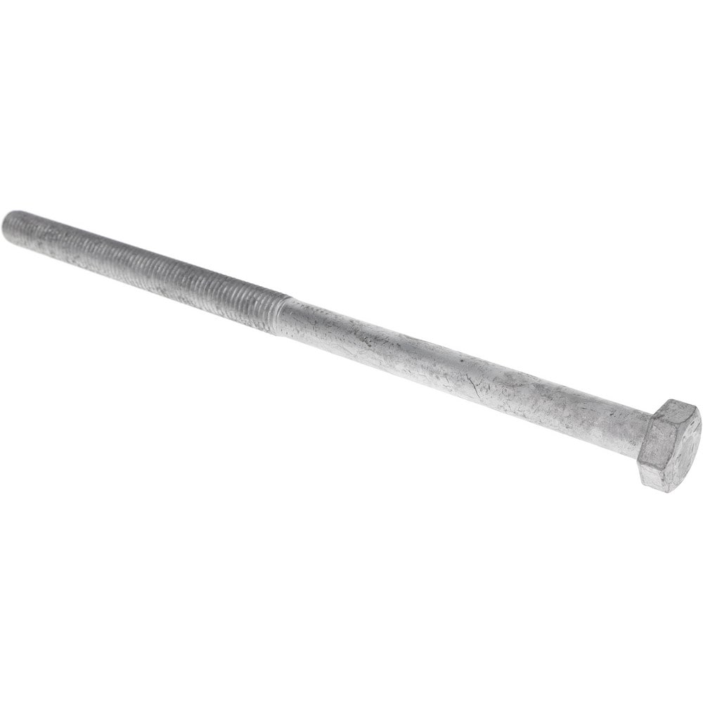 Hex Head Bolt: 5/8-11, 12" Length Under Head, Steel, Grade 2