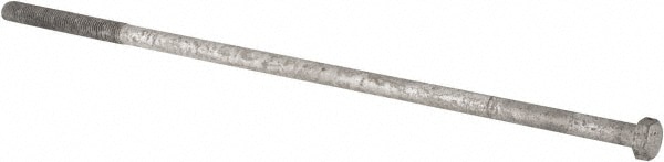 Value Collection LCSA60882800CG Hex Head Bolt: 7/8-9, 28" Length Under Head, Steel, Grade 2 Image