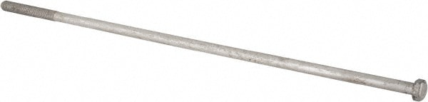 Hex Head Bolt: 7/8-9, 36" Length Under Head, Steel, Grade 2