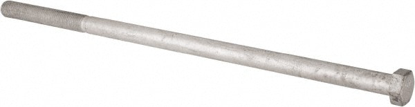 Hex Head Bolt: 1-8, 24" Length Under Head, Steel, Grade 2