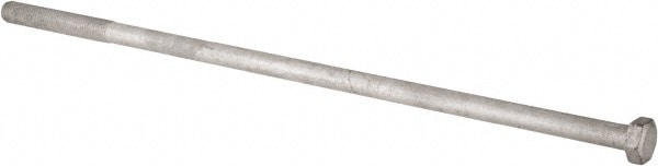 Hex Head Bolt: 1-8, 30" Length Under Head, Steel, Grade 2