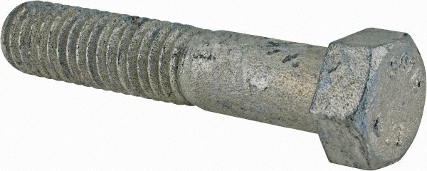 Value Collection LCSA0440225CG Hex Head Bolt: 7/16-14, 2-1/4" Length Under Head, Steel, Grade 2 Image