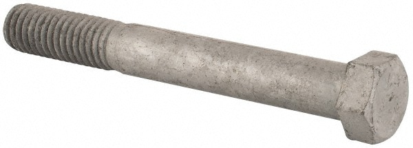 Value Collection LCSA0440350CG Hex Head Bolt: 7/16-14, 3-1/2" Length Under Head, Steel, Grade 2 Image