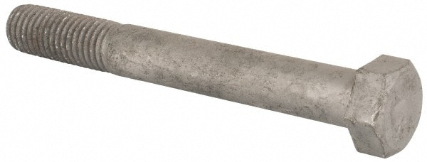 Hex Head Bolt: 5/8-11, 5" Length Under Head, Steel, Grade 2