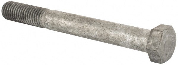 Hex Head Bolt: 5/8-11, 5-1/2" Length Under Head, Steel, Grade 2