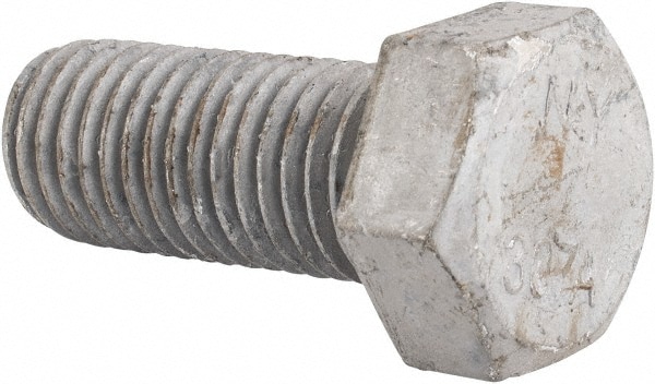 Hex Head Bolt: 3/4-10, 1-3/4" Length Under Head, Steel, Grade 2