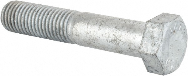 Hex Head Bolt: 3/4-10, 4" Length Under Head, Steel, Grade 2