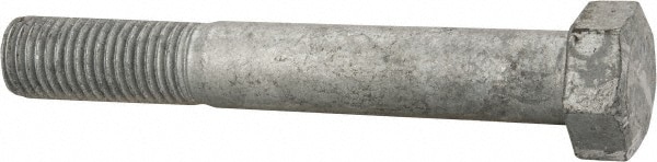 Hex Head Bolt: 7/8-9, 6" Length Under Head, Steel, Grade 2