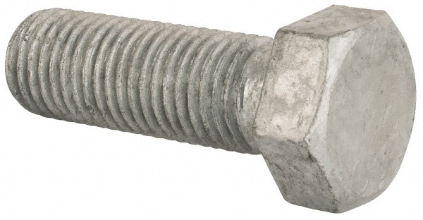 Hex Head Bolt: 1-8, 3" Length Under Head, Steel, Grade 2