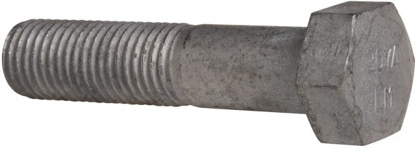 Value Collection LCSA1000450CG Hex Head Bolt: 1-8, 4-1/2" Length Under Head, Steel, Grade 2 Image