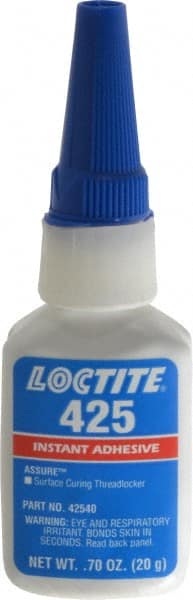 LOCTITE 135461 Threadlocker: Blue, Liquid, 20 g, Bottle 