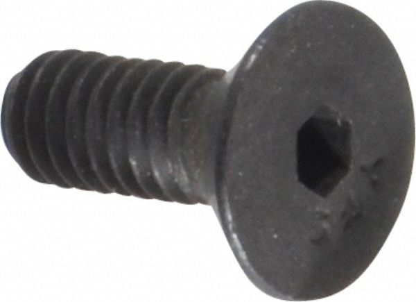 Value Collection 721076PR Flat Socket Cap Screw: #6-40 x 3/8" Long, Alloy Steel, Black Oxide Finish Image