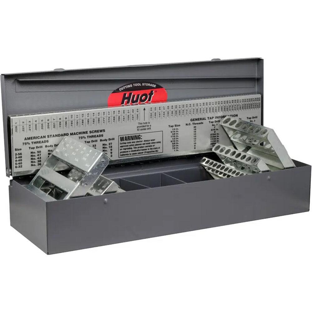 Drill Bit Storage; Minimum Drill Bit Size (Letter): A ; Minimum Drill Bit Size (Wire): #60 ; Maximum Drill Bit Size (Wire): #1 ; Maximum Drill Bit Size (Letter): Z ; For Use With: Fractional Inch Sizes; Letter & Wire Gauge Sizes