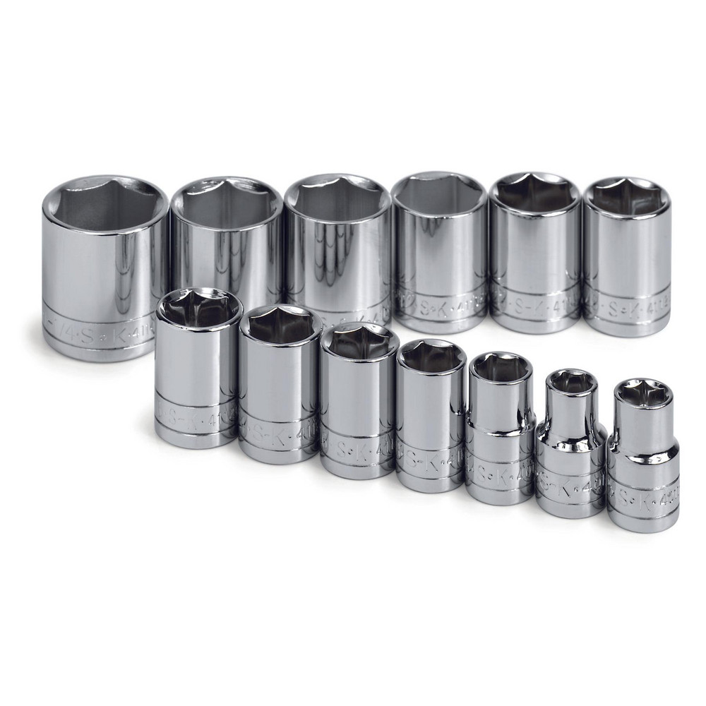 SK - Socket Set: Standard, 13 Pc, 1/2