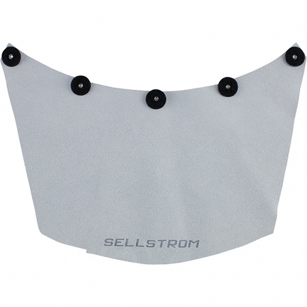 Sellstrom S21100 Welding Helmet Accessories; Type: Welding Bib ; Compatibility: All Welding Helmets ; Adjustment: Non-Adjustable ; Color: Gray ; PSC Code: 4240 