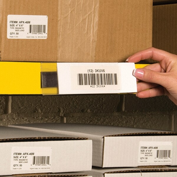 Label Holders; Backing: Self Adhesive ; Width (Inch): 3 ; Length (Inch): 6 ; Color: Clear